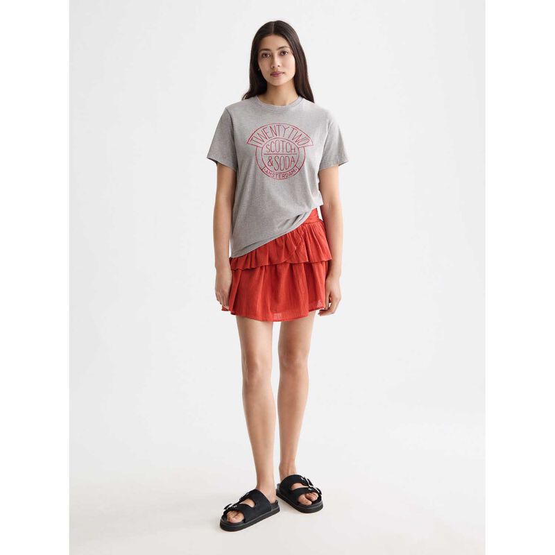 Scotch & Soda Washed Regular Fit Graphic T-Shirt image number 3